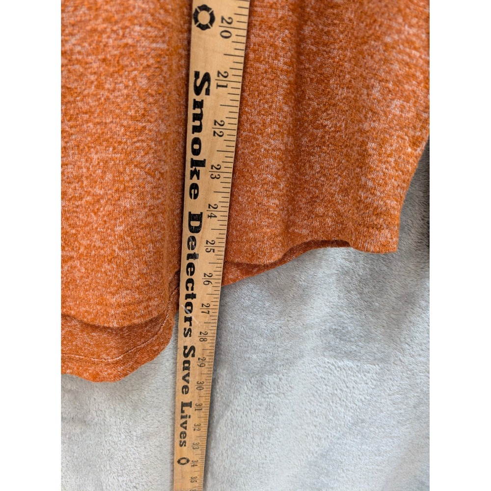Orange Pullover‎ Top Womens Medium Marled Knit Long Sleeve Casual - Picture 5 of 7